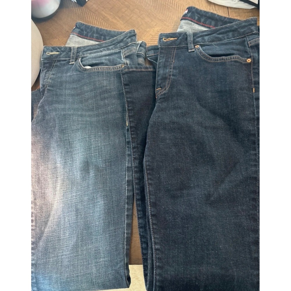 Tommy Hilfiger Bootcut Jeans Bundle 2 Pairs Blue Indigo Denim Womens Size 6R